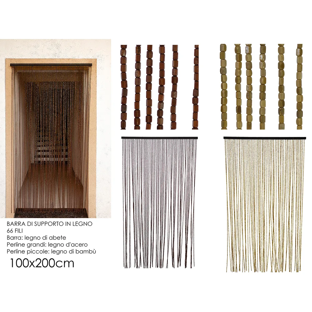 Zavjesa drvo 100*220cm 653914